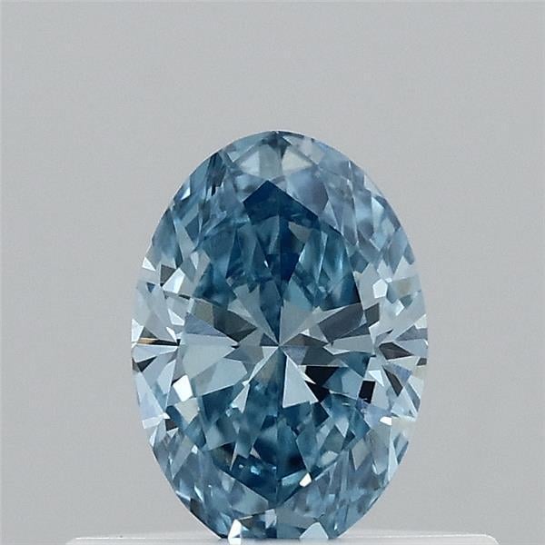0.36 Ct. Fancy Vivid Blue Oval Lab Grown Diamond
