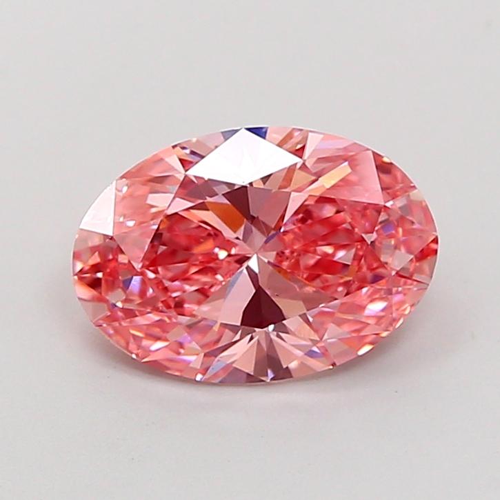 2.05 Ct. Fancy Vivid Pink Oval Lab Grown Diamond