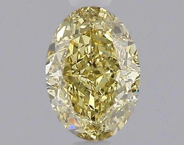 1.01 Ct. Fancy Intense  Yellow Oval Lab Grown Diamond