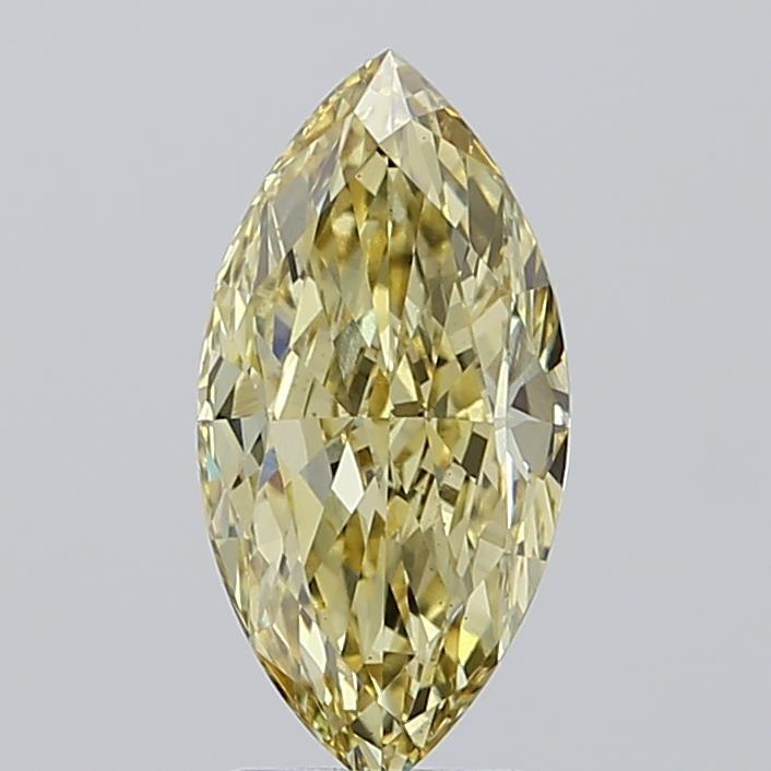 2.55 Ct. Fancy Yellow Marquise Lab Grown Diamond