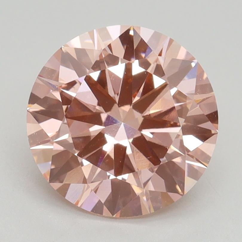 2.20 Ct. Fancy Intense Pink Round Lab Grown Diamond