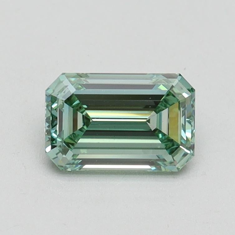 0.79 Ct. Fancy Intense Pacific Green Emerald Lab Grown Diamond