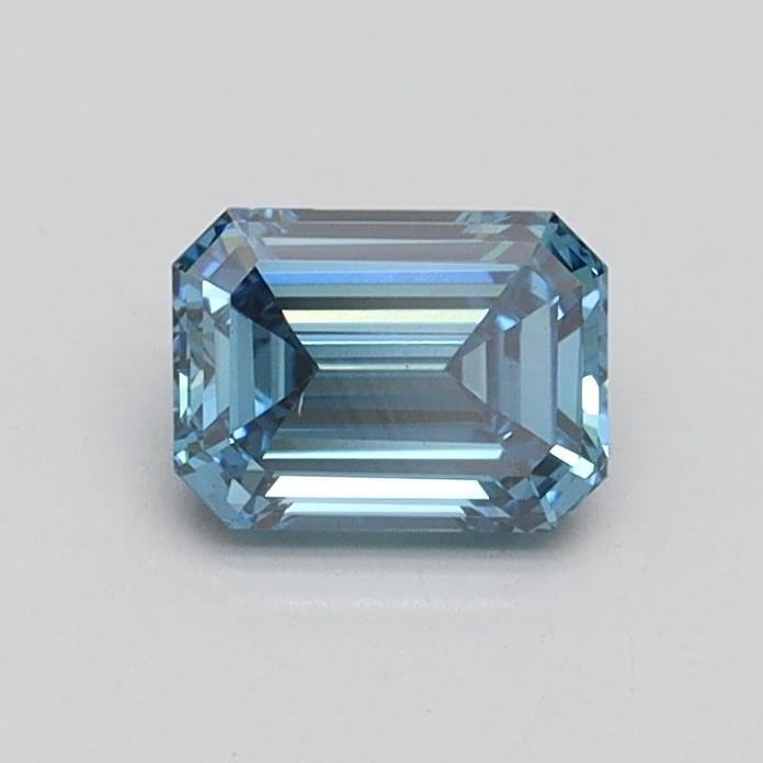 0.51 Ct. Fancy Vivid Blue Emerald Lab Grown Diamond