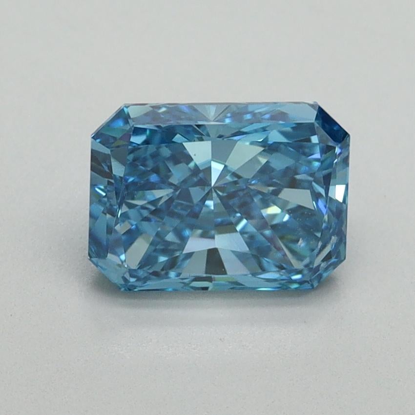 1.50 Ct. Fancy Vivid Blue Radiant Lab Grown Diamond
