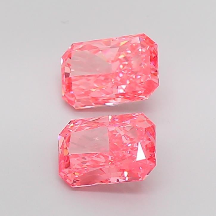 2.05 Ct. Fancy Vivid Pink Radiant Lab Grown Diamond