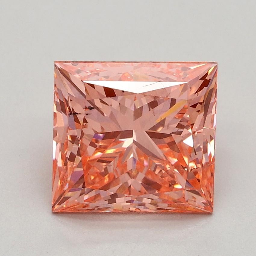 2.00 Ct. Fancy Intense Pink Princess Lab Grown Diamond