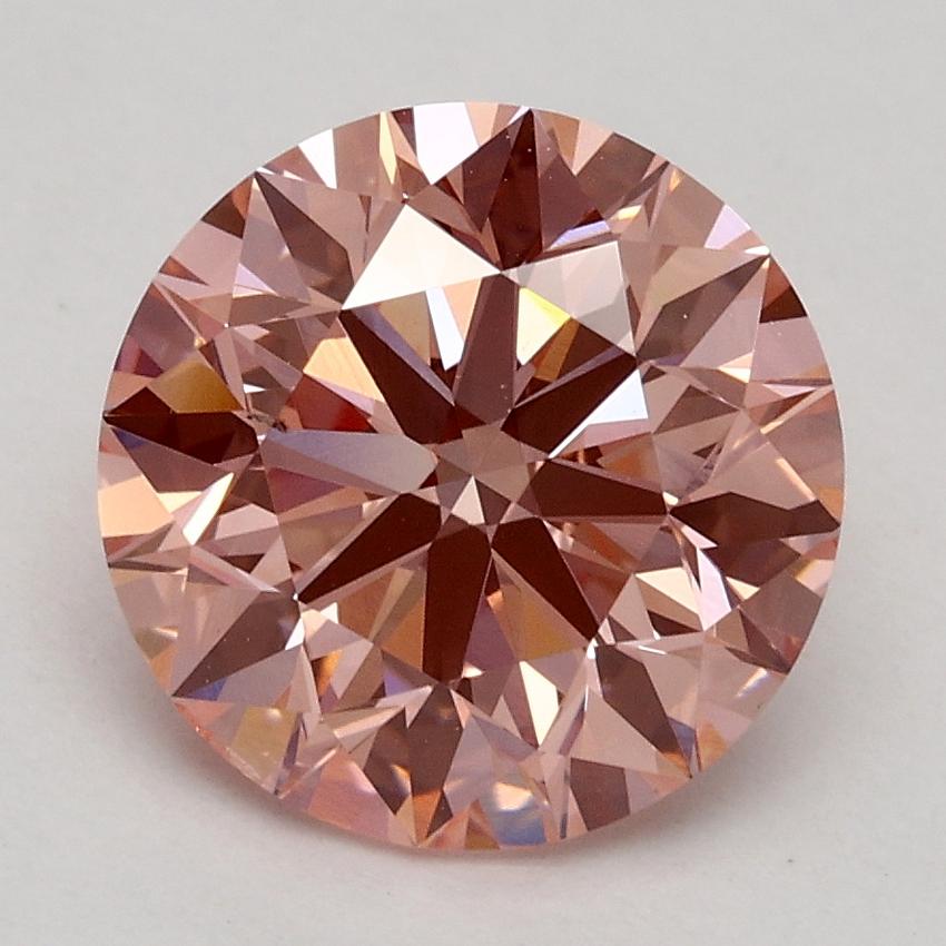 2.31 Ct. Fancy Intense Pink Round Lab Grown Diamond
