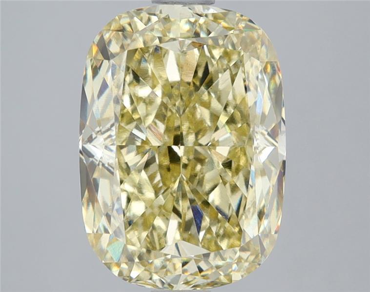 4.03 Ct. Fancy Yellow Cushion Lab Grown Diamond