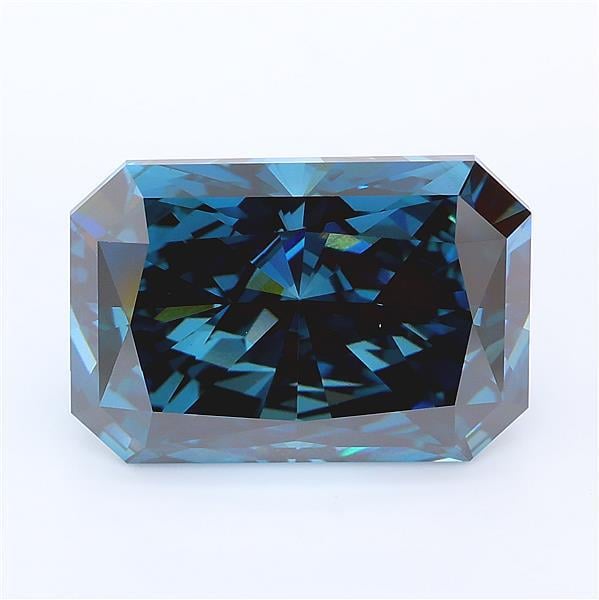 9.48 Ct. Fancy Deep Blue Radiant Lab Grown Diamond