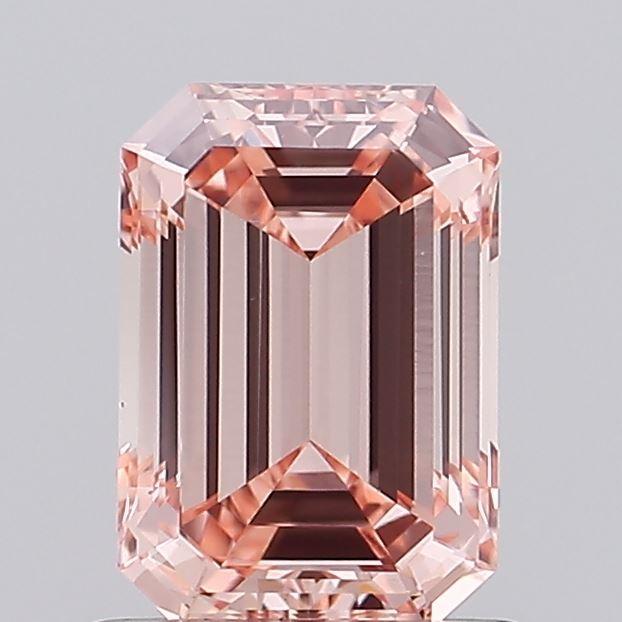 1.00 Ct. Fancy Intense Pink Emerald Lab Grown Diamond