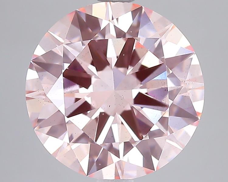 5.01 Ct. Fancy Intense Pink Round Lab Grown Diamond