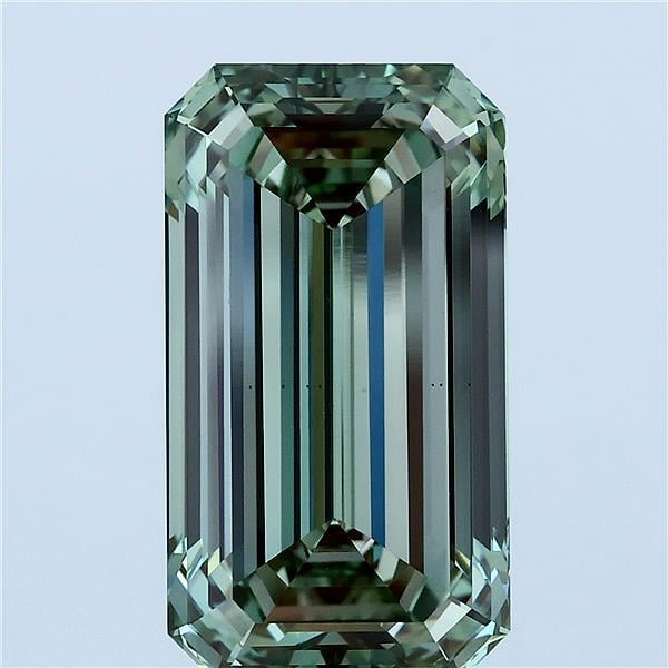 8.10 Ct. Fancy Intense Green Emerald Lab Grown Diamond