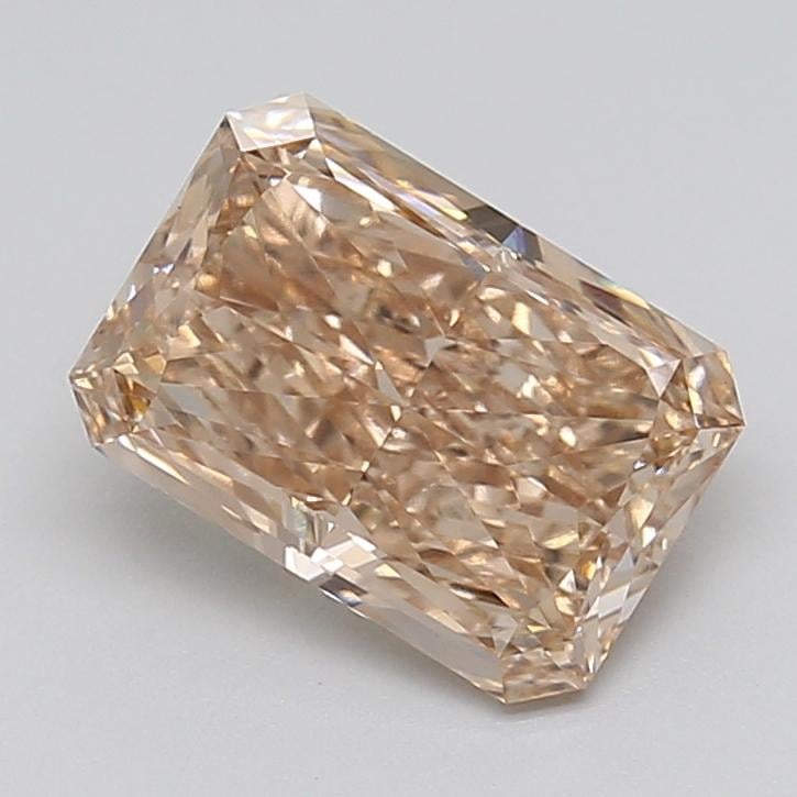 3.09 Ct. Fancy Light  Brown Radiant Lab Grown Diamond