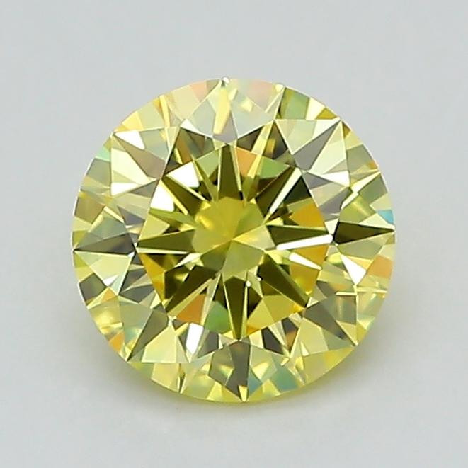1.00 Ct. Fancy Vivid Yellow Round Lab Grown Diamond