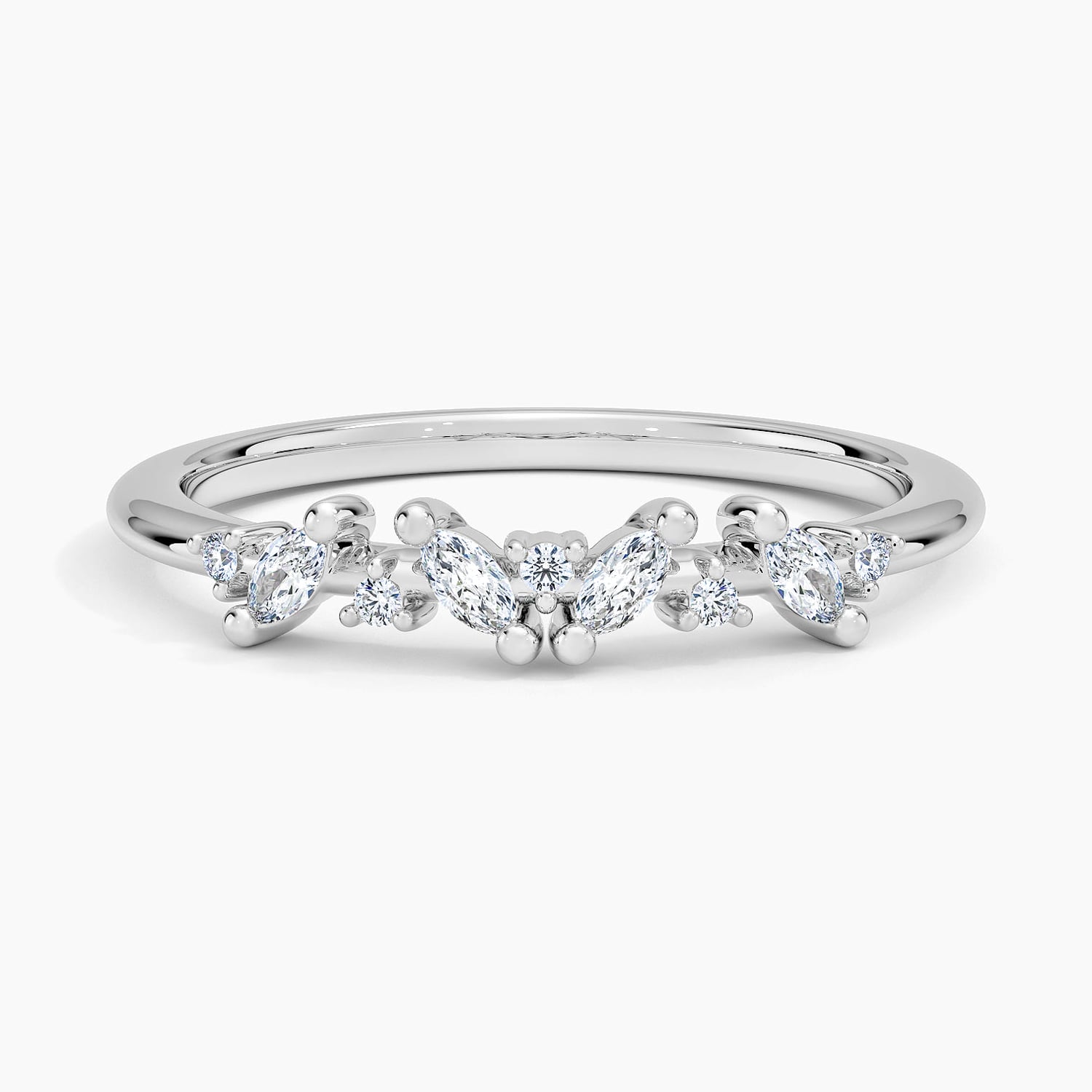 Rose gold diamond engagement ring with surprise diamond details
