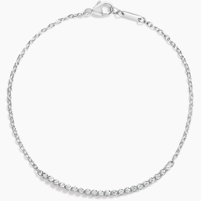 Petite Lab Diamond Tennis Bracelet (1/4 ct. tw.) in Silver