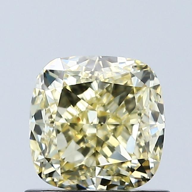 1.05 Ct. Fancy Light Yellow Cushion Lab Grown Diamond