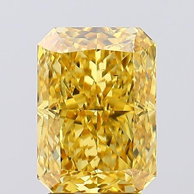 2.87 Ct. Fancy Vivid Yellow Radiant Lab Grown Diamond