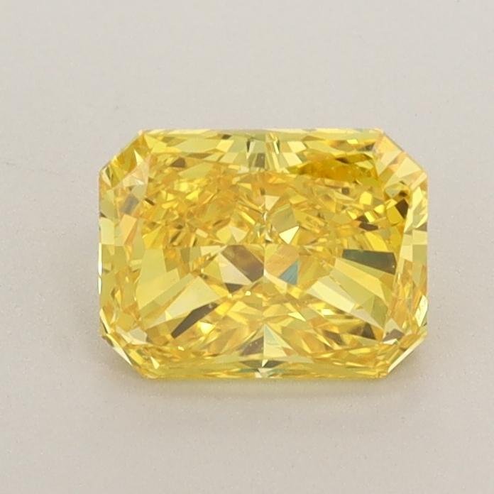 0.83 Ct. Fancy Vivid  Yellow Radiant Lab Grown Diamond
