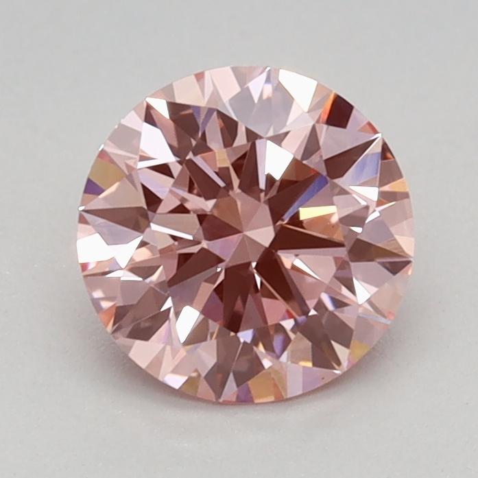 0.75 Ct. Fancy Vivid Pink Round Lab Grown Diamond
