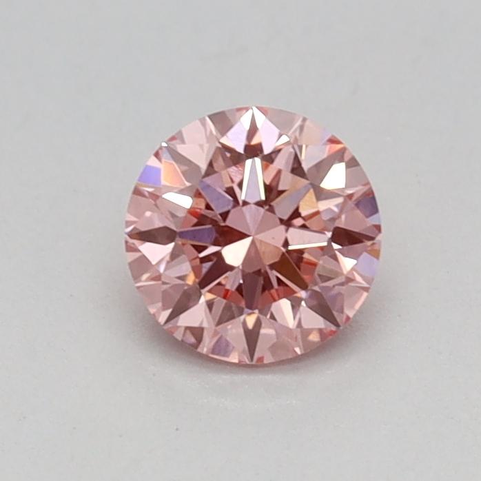 0.35 Ct. Fancy Vivid Pink Round Lab Grown Diamond
