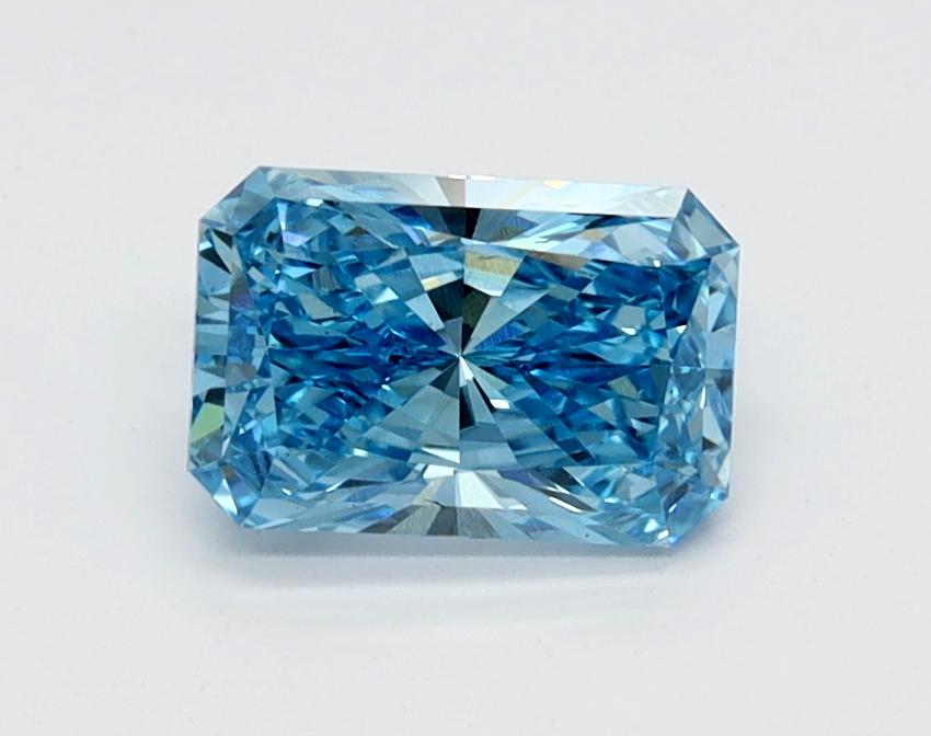 0.71 Ct. Fancy Vivid Blue Radiant Lab Grown Diamond