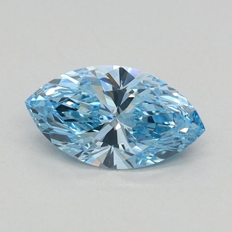 0.36 Ct. Fancy Vivid Blue Marquise Lab Grown Diamond