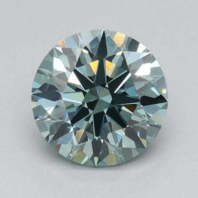 0.79 Ct. Fancy Intense Green Round Lab Grown Diamond