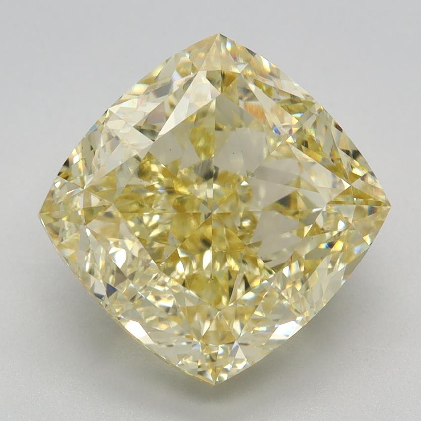 6.24 Ct. Fancy Intense Yellow Cushion Lab Grown Diamond