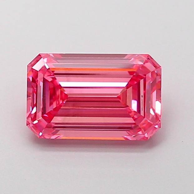 1.61 Ct. Fancy Vivid Pink Emerald Lab Grown Diamond