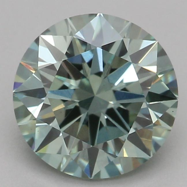 1.04 Ct. Fancy Intense Green Round Lab Grown Diamond