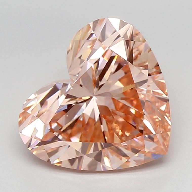 4.99 Ct. Fancy Vivid  Pink Heart Lab Grown Diamond