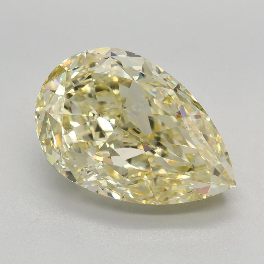 6.05 Ct. Fancy Yellow Pear Lab Grown Diamond