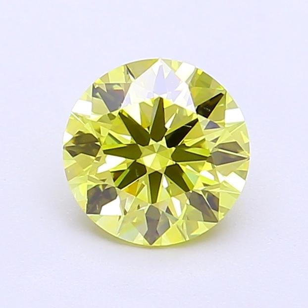 1.02 Ct. Fancy Intense Yellow Round Lab Grown Diamond