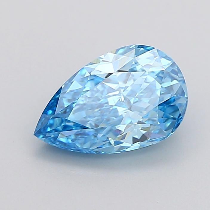 2.01 Ct. Fancy Vivid None Blue Pear Lab Grown Diamond