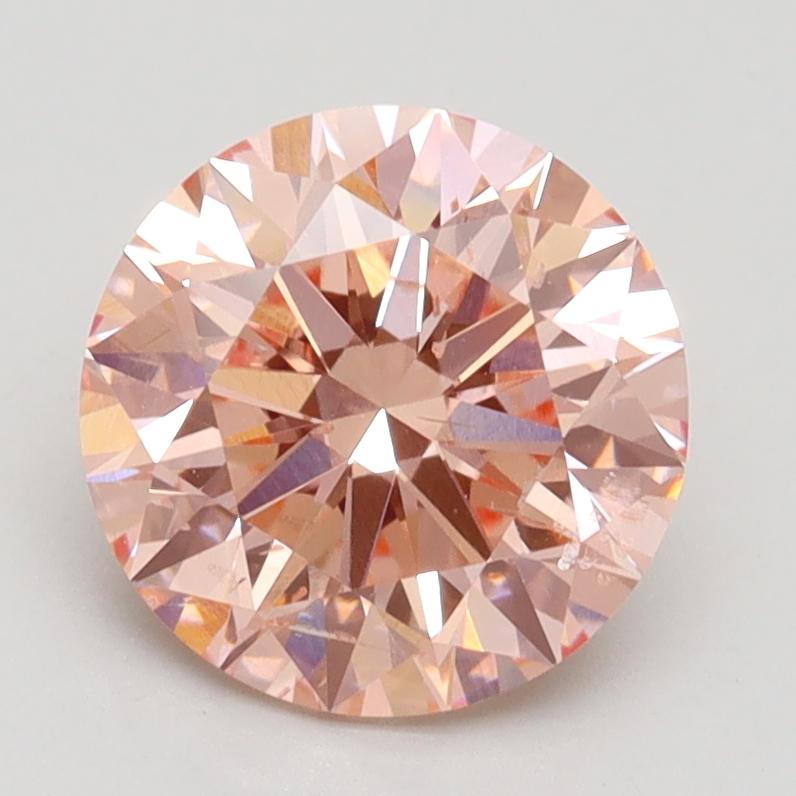 2.10 Ct. Fancy Intense Pink Round Lab Grown Diamond