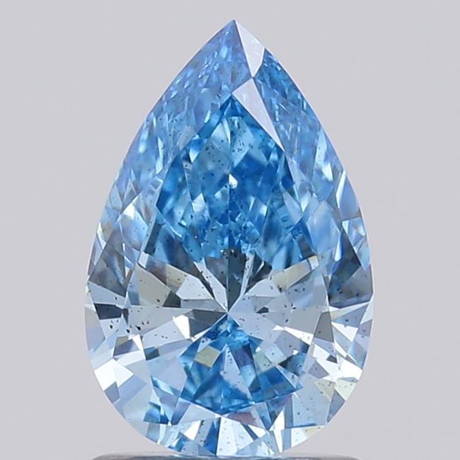 1.01 Ct. Fancy Vivid  Blue Pear Lab Grown Diamond
