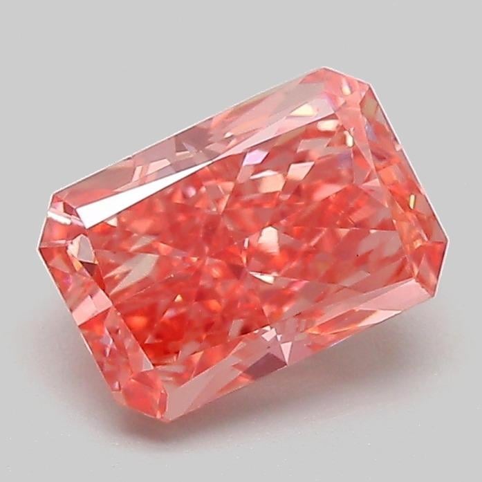 1.46 Ct. Fancy Vivid  Pink Radiant Lab Grown Diamond