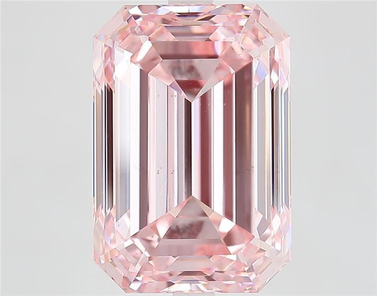 9.01 Ct. Fancy Intense  Pink Emerald Lab Grown Diamond