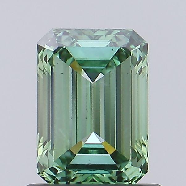 0.86 Ct. Fancy Vivid Green Emerald Lab Grown Diamond