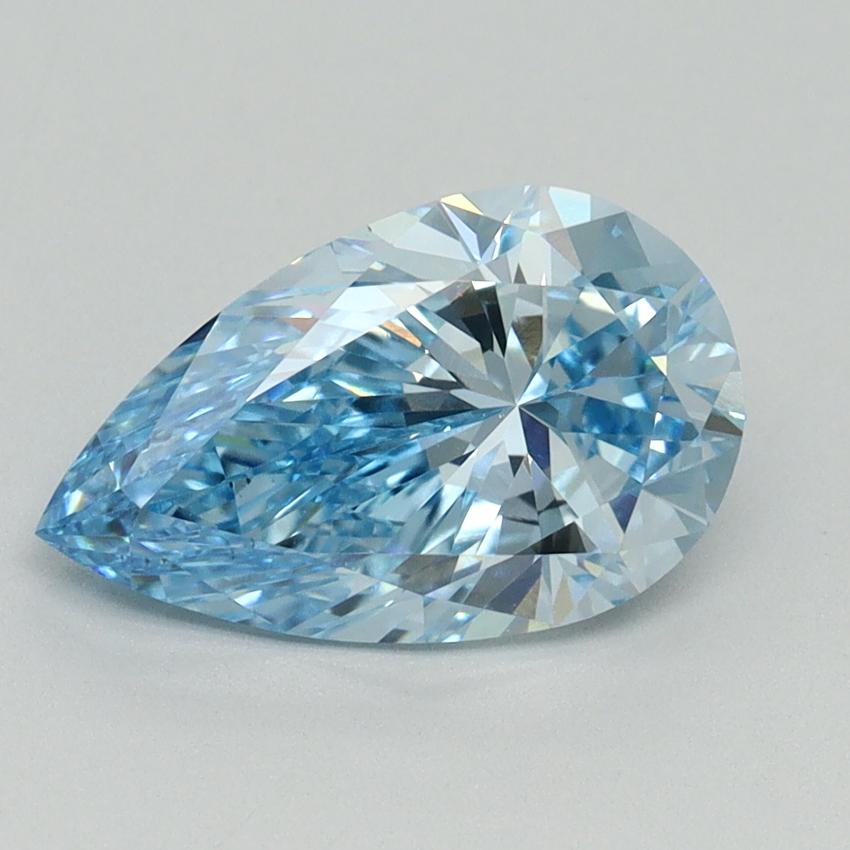 2.00 Ct. Fancy Vivid Blue Pear Lab Grown Diamond
