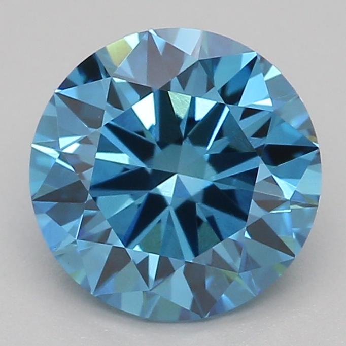 1.02 Ct. Fancy Vivid Blue Round Lab Grown Diamond