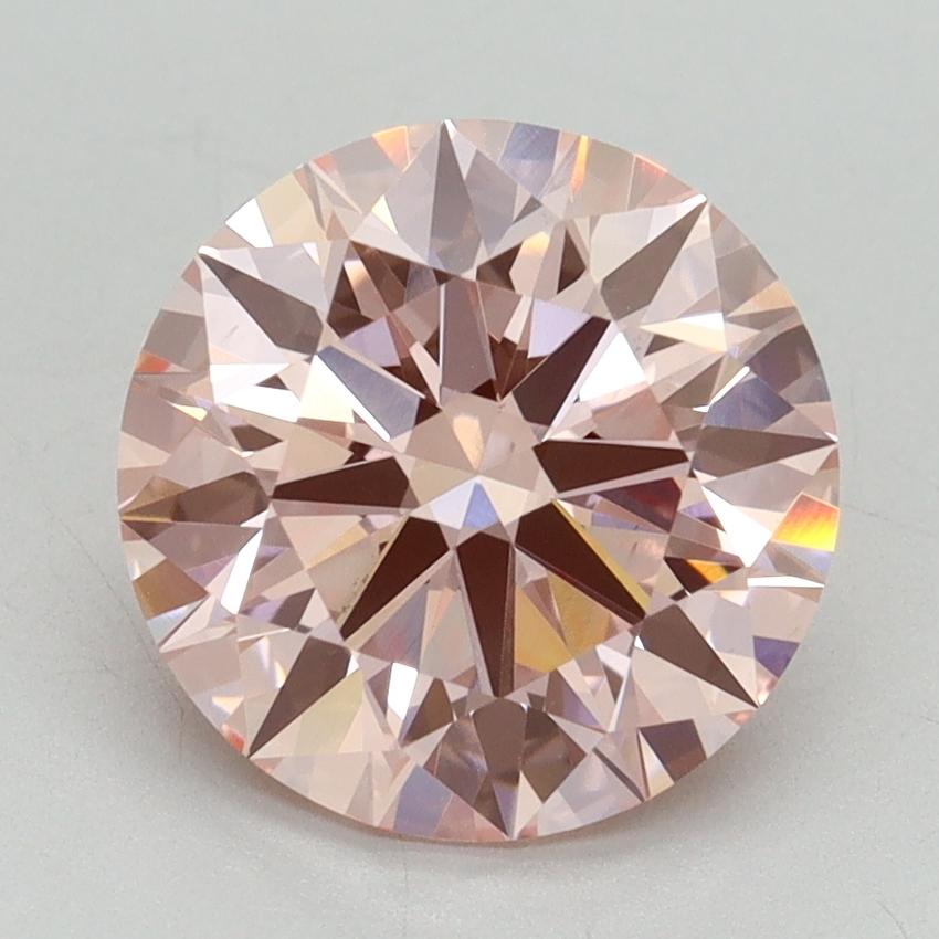 3.08 Ct. Fancy Vivid Pink Round Lab Grown Diamond