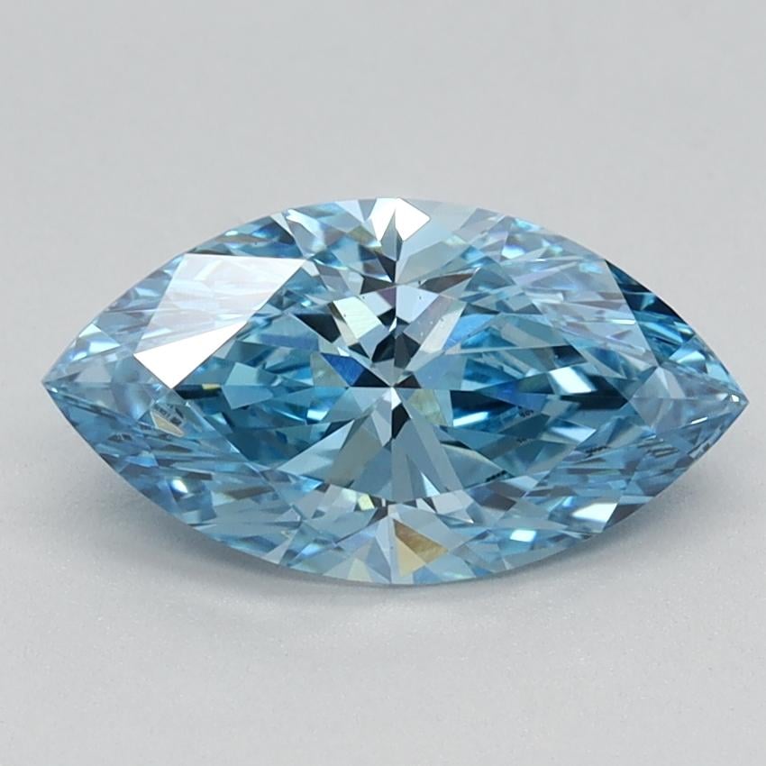 1.10 Ct. Fancy Vivid Blue Marquise Lab Grown Diamond