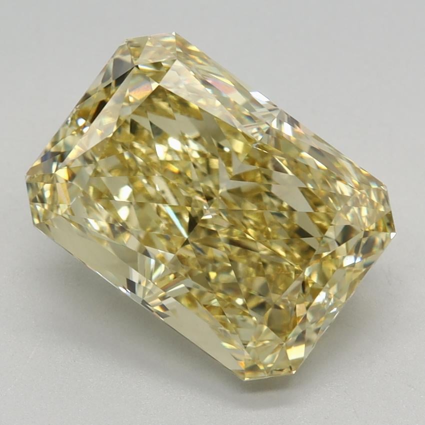 4.58 Ct. Fancy Vivid Yellow Radiant Lab Grown Diamond