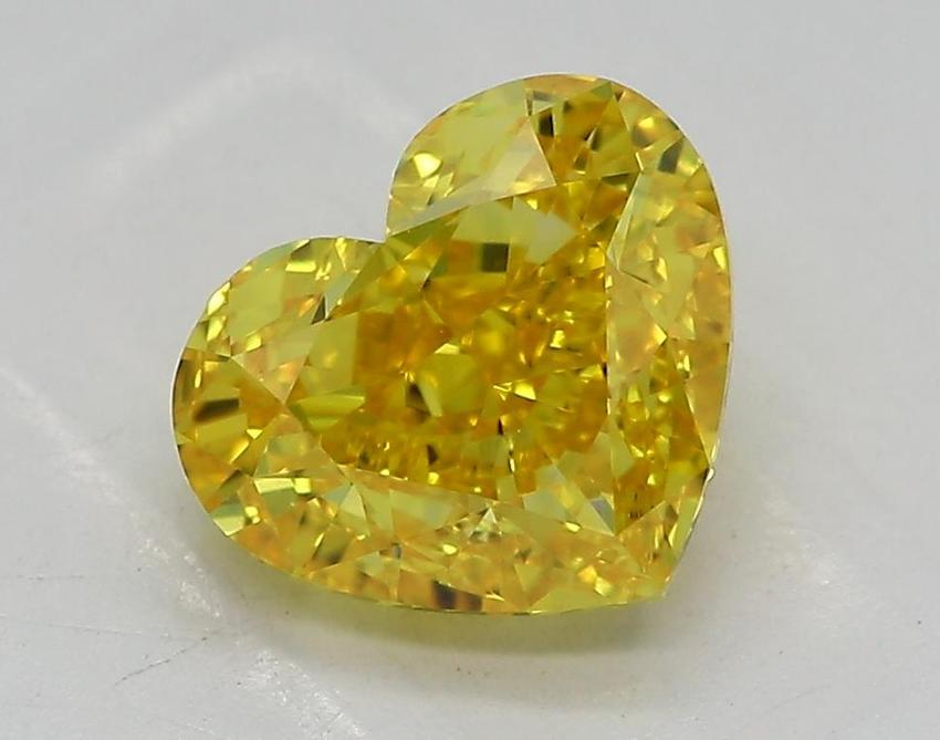 2.05 Ct. Fancy Vivid Yellow Heart Lab Grown Diamond