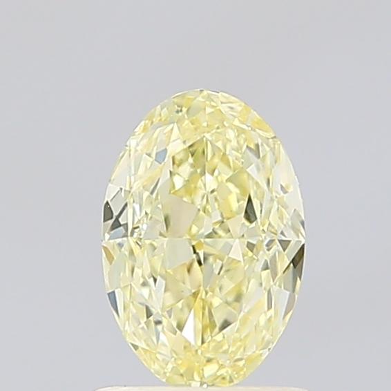 1.09 Ct. Fancy Light Yellow Oval Lab Grown Diamond