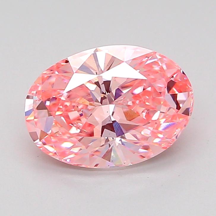 1.99 Ct. Fancy Vivid Pink Oval Lab Grown Diamond