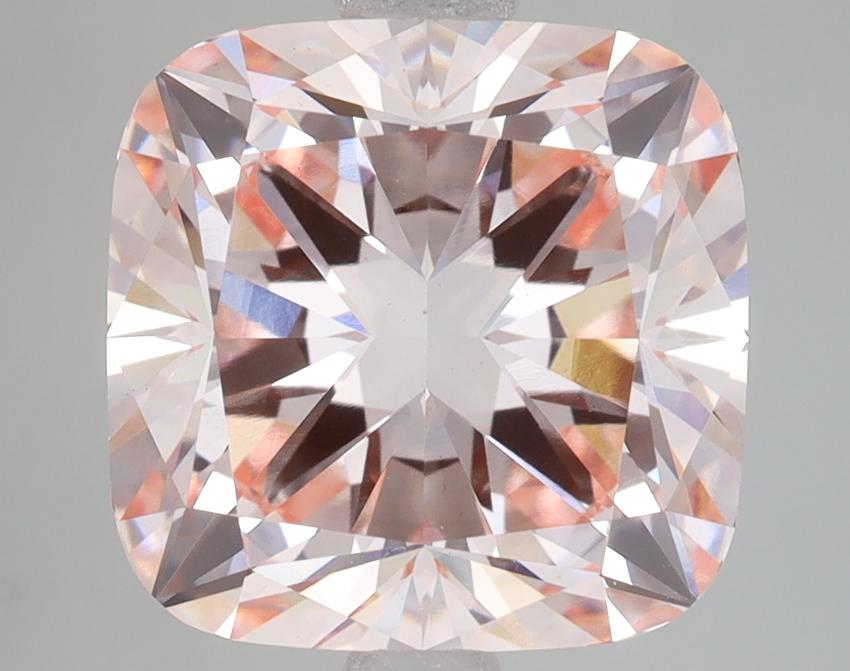 6.10 Ct. Fancy Intense Pink Cushion Lab Grown Diamond