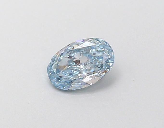 0.28 Ct. Fancy Intense  Blue Oval Lab Grown Diamond